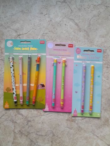 Lot packs stylo legami saint valentin, pâques et ferme 