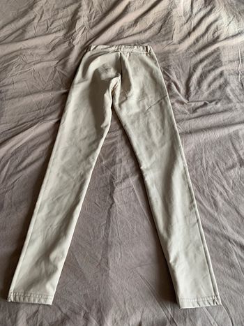 Pantalon imitation cuir Xs beige