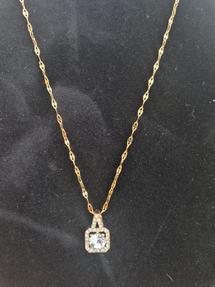 Super collier pour femme étincelant acier - photo numéro 2