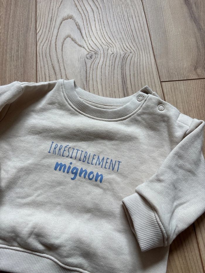 Pull manche longue 3 mois Irrésistiblement mignon - photo numéro 3