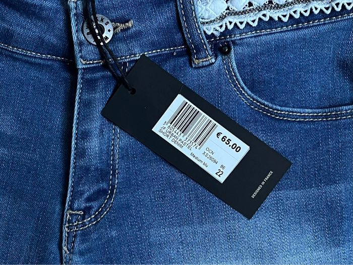 Short en denim stretch avec taille ajustable IKKS T-22/ XS/ 12 ans - photo numéro 3