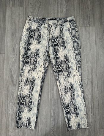 Pantalon python serpent gris et blanc Zara t42/44 XL/xxl