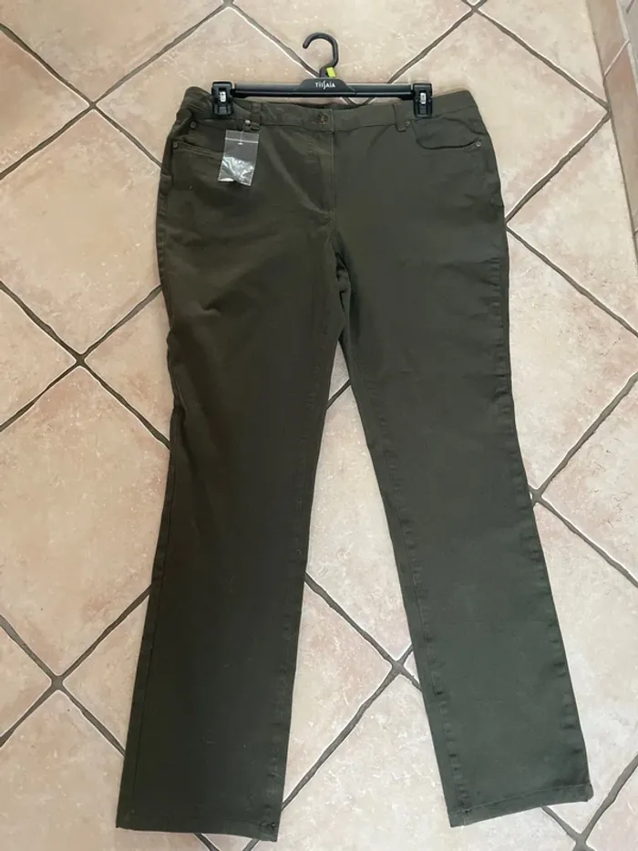 Superbe pantalon neuf en 46 de marque Blanche Porte taille haute - photo numéro 5