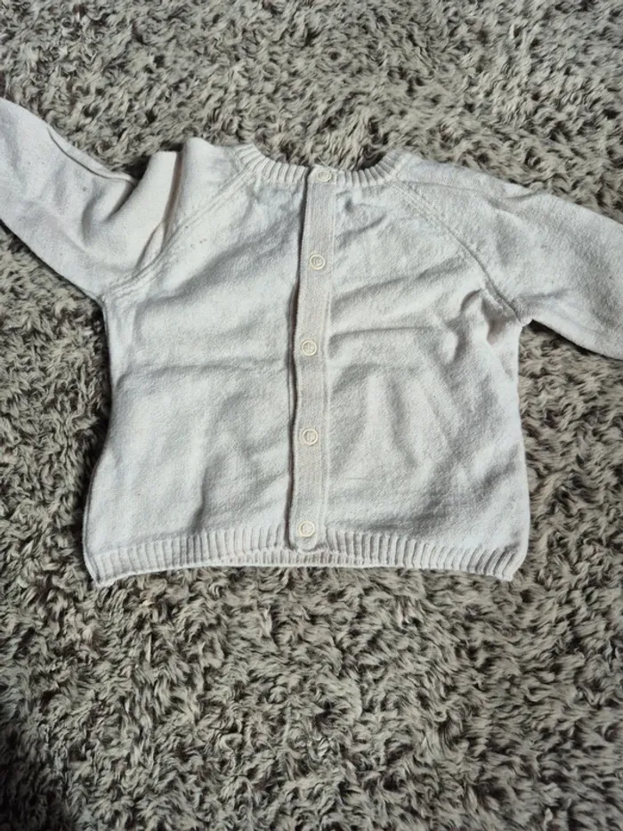 Pull beige kiabi 3 mois 56/62 cm - photo numéro 4