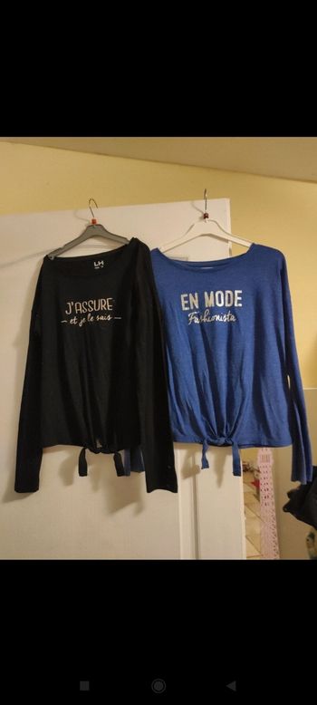 Lot de 2 hauts légers