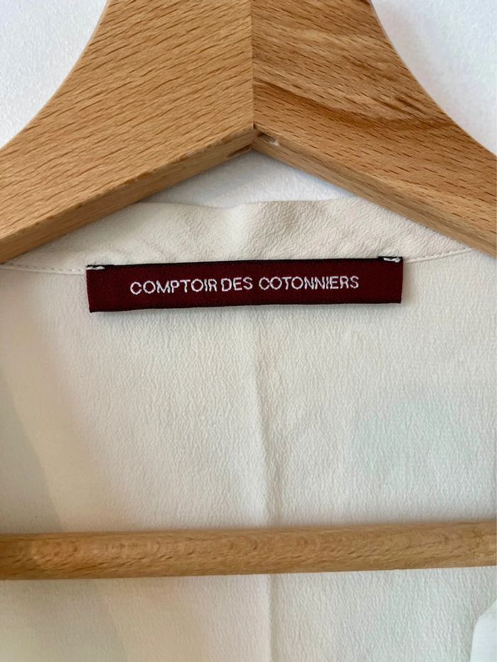 Haut blanc crème Comptoir des cotonniers 42 - photo numéro 2