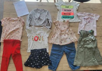 lot n°1  de 3 ensembles 18 mois été fille