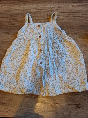 Robe en gaze bébé fille