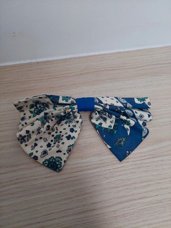 Grande barette nœud vintage provençale