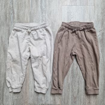 Lots 2 jogging 86cm H&M beige marron