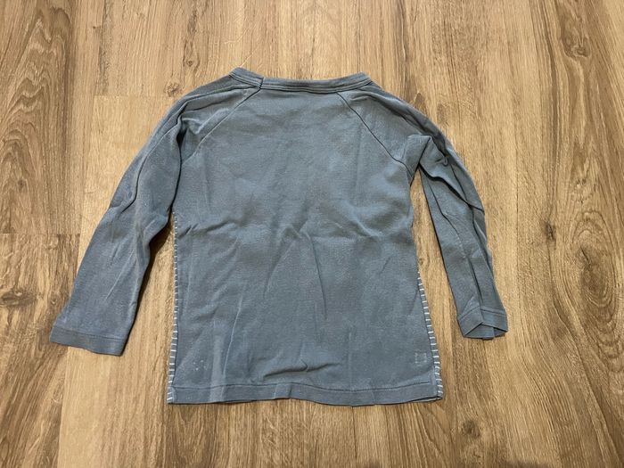 T shirt manches longues gris Petit Bateau enfant 3 ans très bon état - photo numéro 2