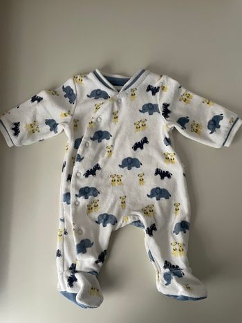 Pyjama velours animaux