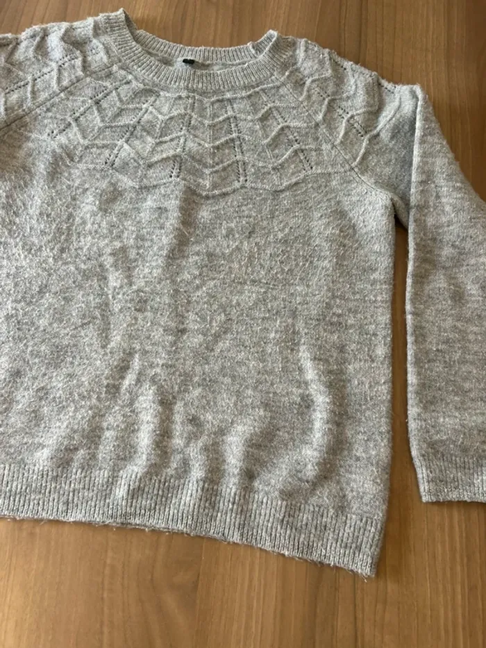 Pull gris taille L - photo numéro 3