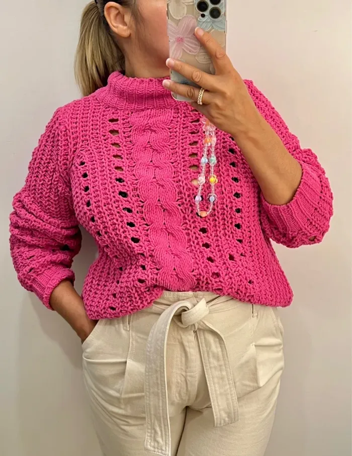 Pull Doux Maille Chenille Vero Moda Taille S-M