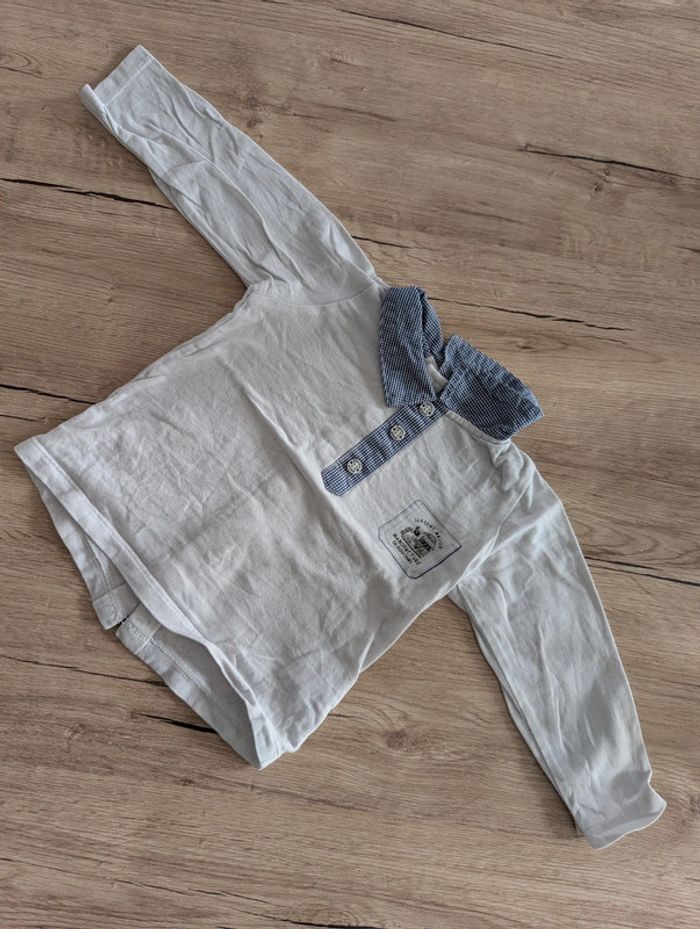Polo manches longues 12 mois