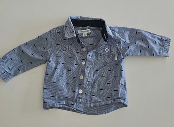 Chemise bleu neuve taille 3 mois