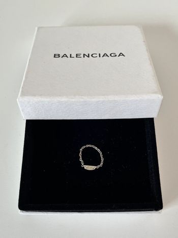 Bague chaîne en argent Balenciaga