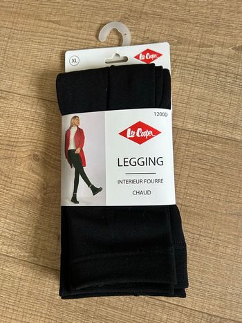 Legging noir neuf avec intérieur fourré Lee Cooper taille XL (valeur 19,90€)