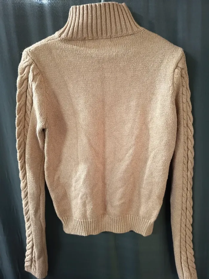 339161 pull beige Ml court fille Xs - photo numéro 2