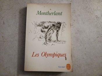 livre Les Olympiques Montherlant
