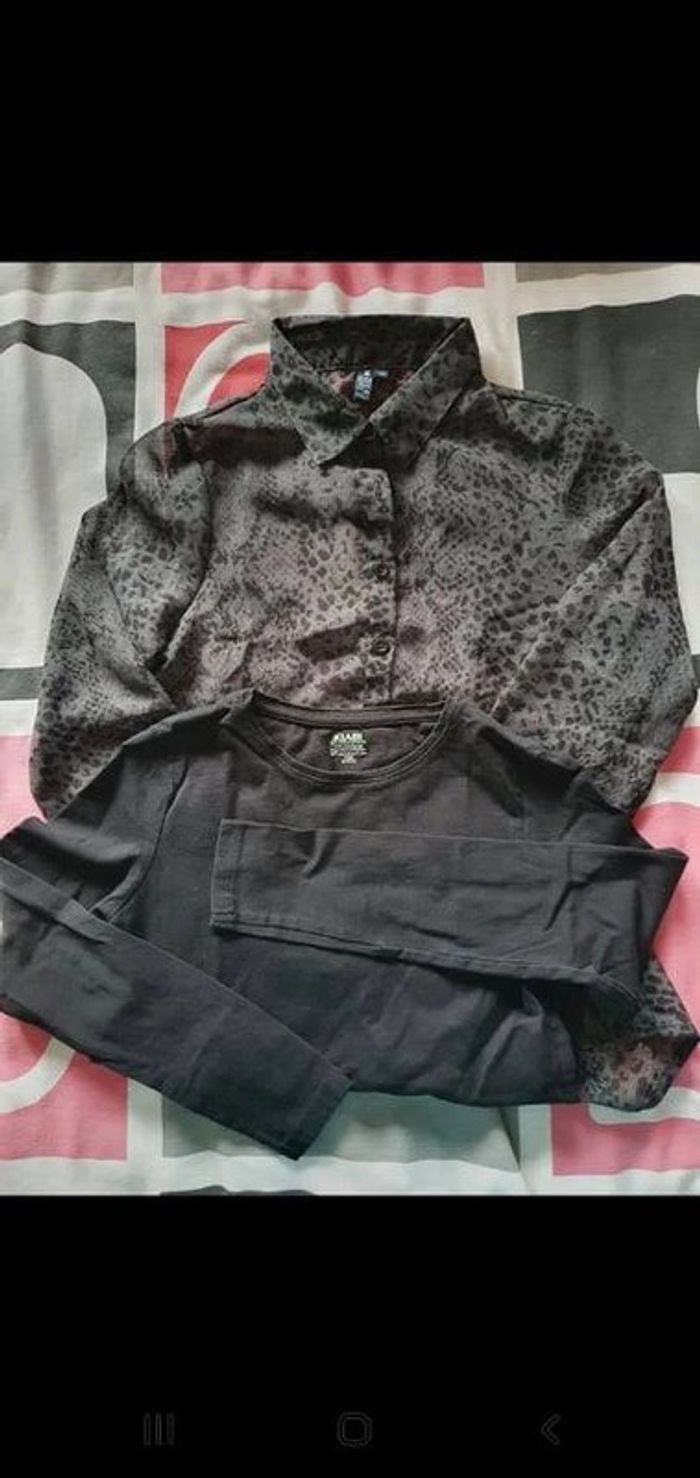 Chemise + longue manche 10 ans