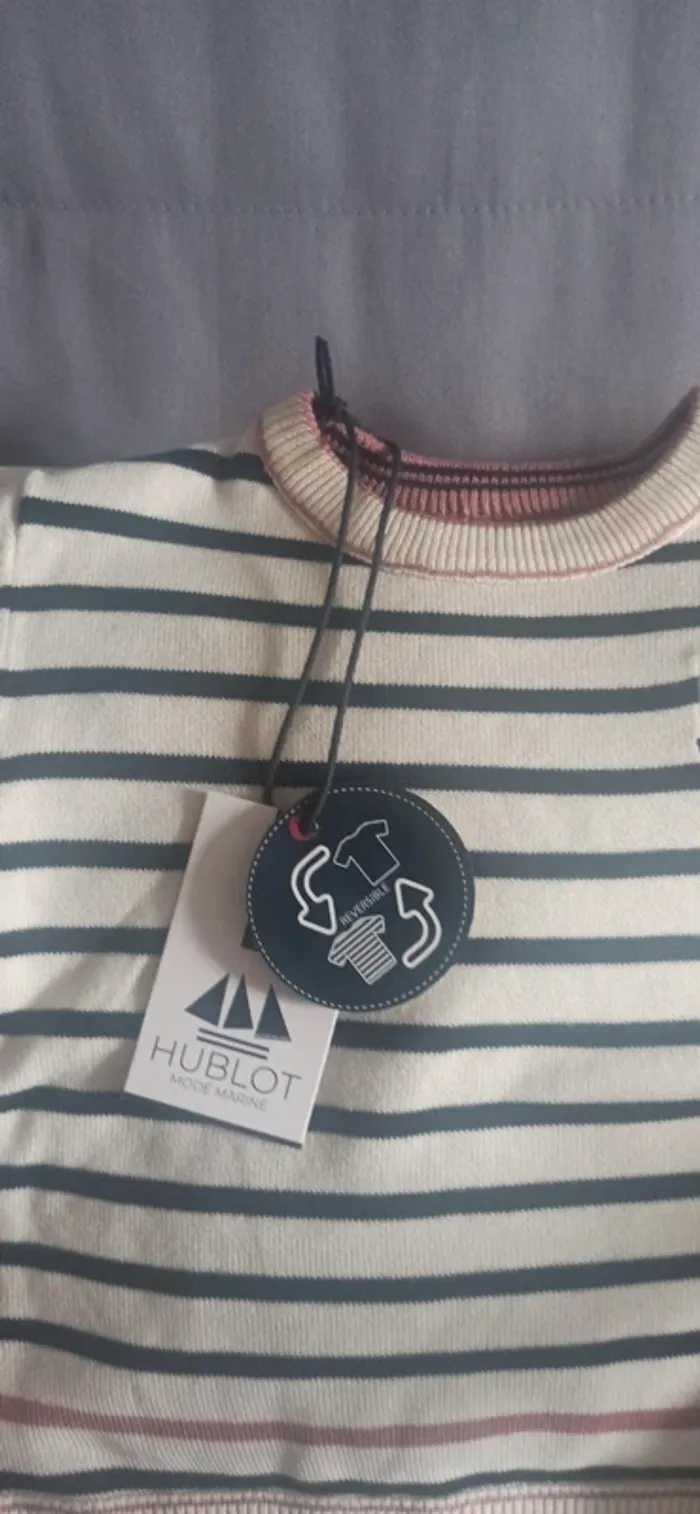 Pull marinière réversible - photo numéro 2