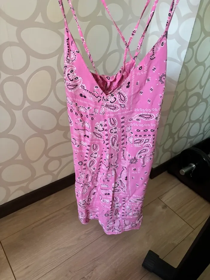 combishort undiz rose motif bandana taille S neuve - photo numéro 2