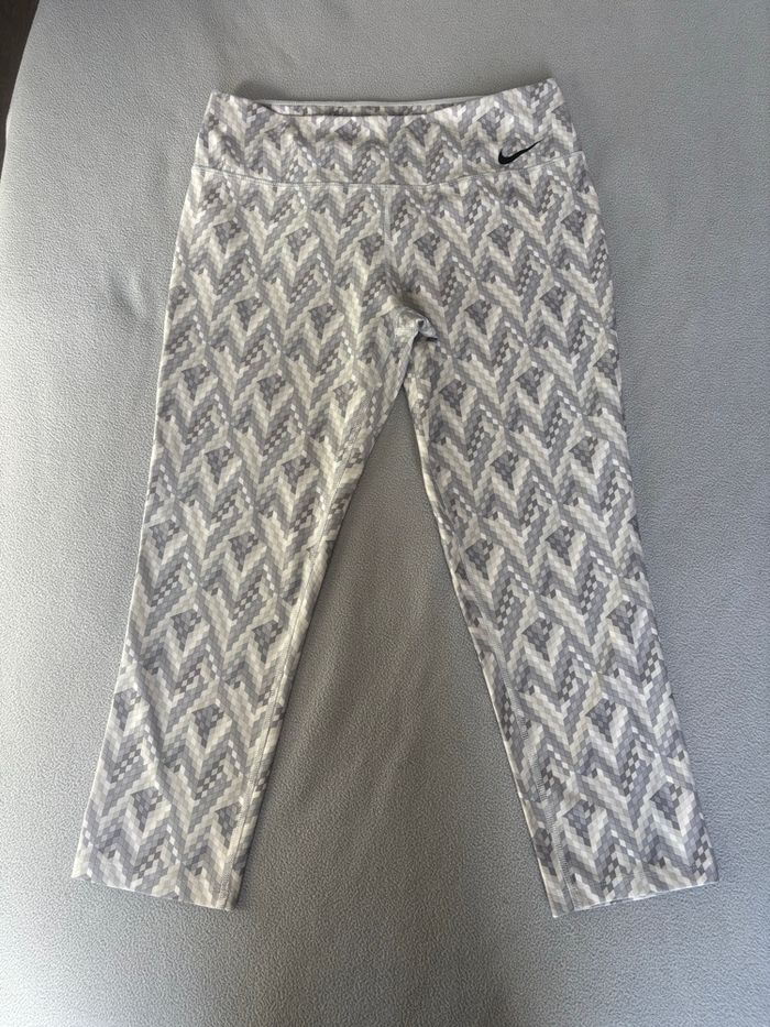 Legging Nike blanc/gris
