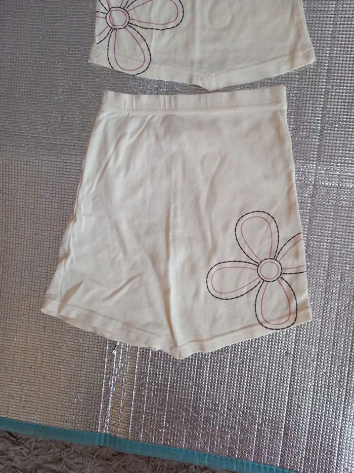 Ens jupe + tunique dos nu coton 8ans - photo numéro 2