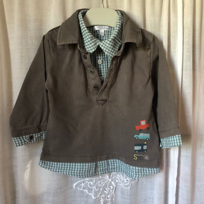 T-shirt chemise 18 mois kitchoun