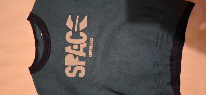 Pull bleu vert foncé 4 ans Okaidi - photo numéro 4