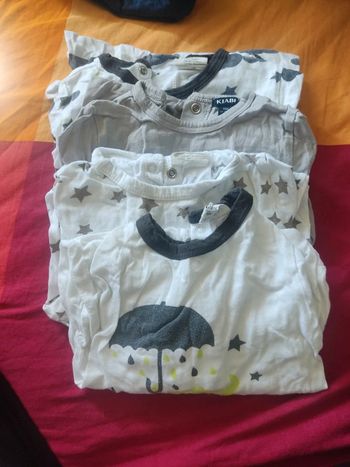 Lot 4 babygros kiabi