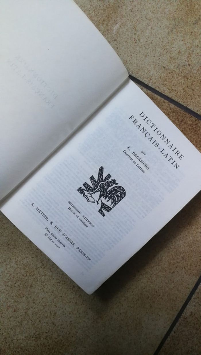 Dictionnaire Hatier Français Latin - photo numéro 2