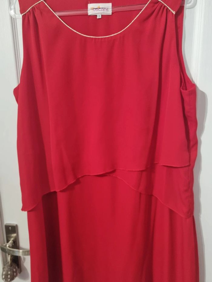 Robe fluide rouge toscane - photo numéro 2