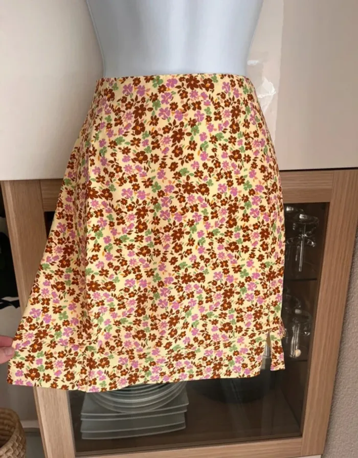 Jupe fleurie été mango M - photo numéro 2