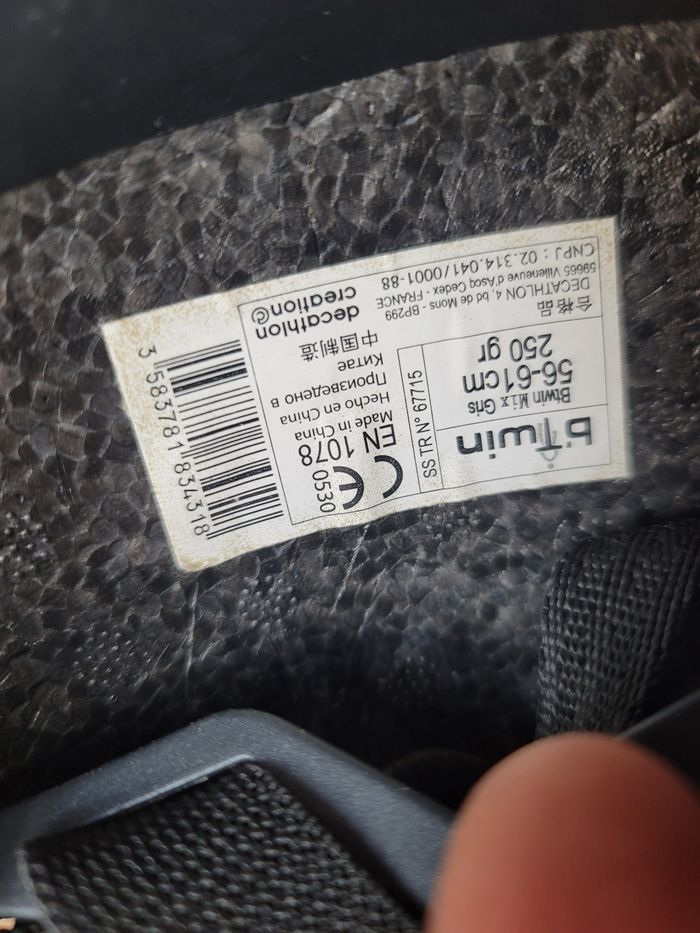 Casque velo homme 56-61 cm btwin - photo numéro 5