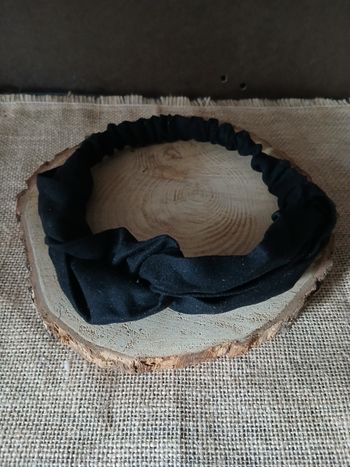 Bandeau tressée noir