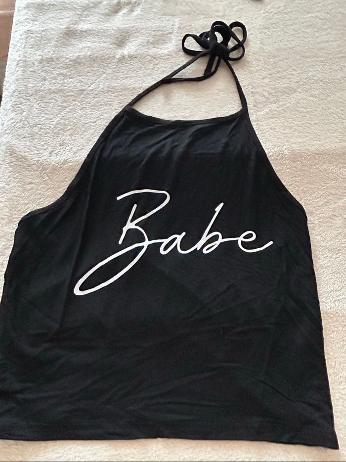 Top dos nu noir Shein