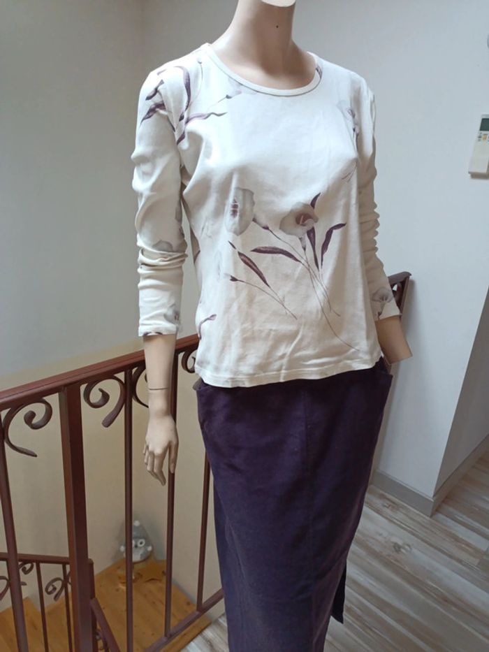 Ensemble femme jupe et tee shirt manche longue - photo numéro 3