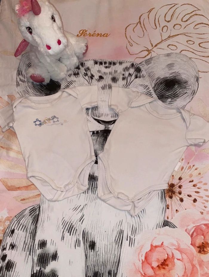 Lot de 4 bodies, 3 mois, marques diverses. - photo numéro 2