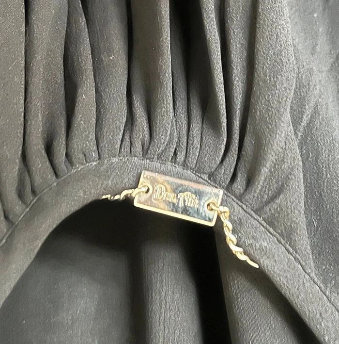 Robe longue en soie Bel-Air noire taille 1 (36) fluide & bretelles réglables - photo numéro 4