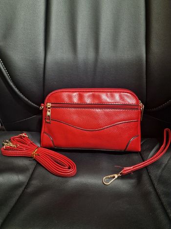 Sac pochette rouge