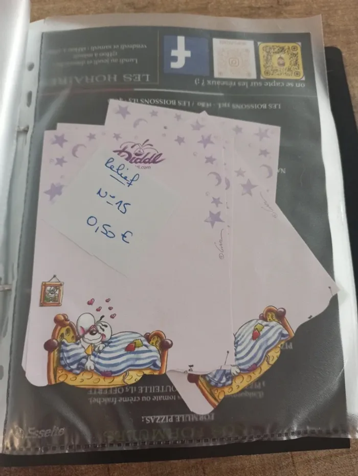 Feuille Diddl relief 15 0,50€