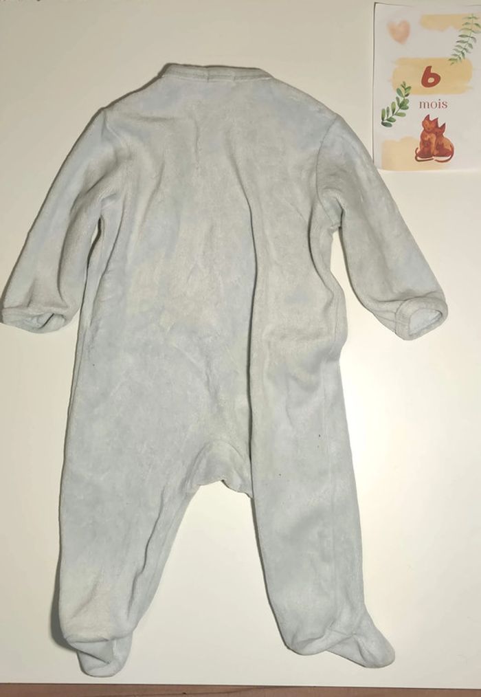 Pyjama bleu bébé Kiabi 6 mois - photo numéro 2