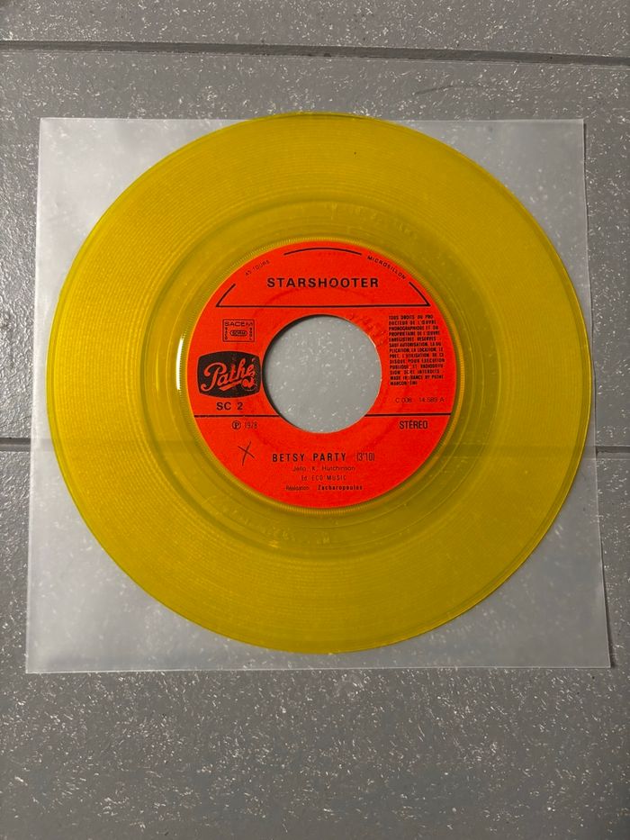 Vinyle 45 tours sans pochette Starshooter Betsy Party - photo numéro 2