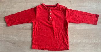T-shirt manches longues rouge