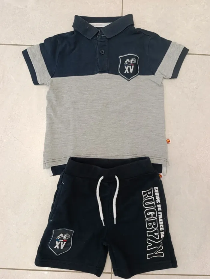 Ensemble été rugby France 4ans