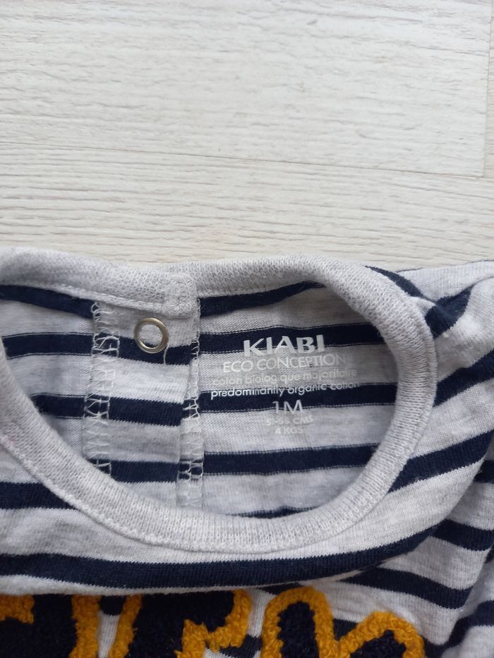 Lot de 2 t-shirts garçon 1 mois - photo numéro 5