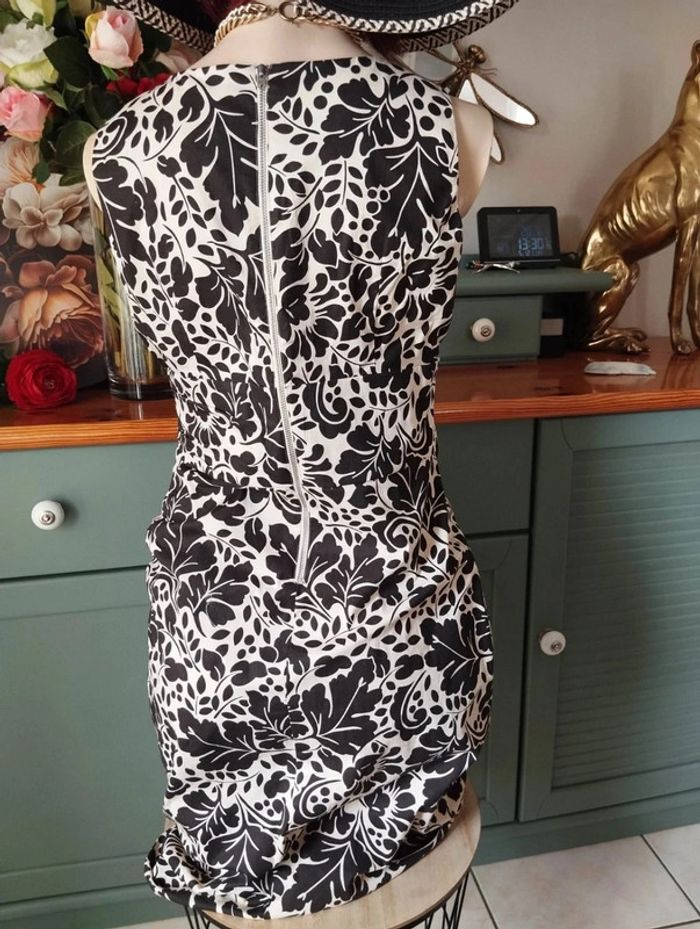 🌾Robe Noire & Crème Imprimé Floral Nougat London T36/38🌾 - photo numéro 7