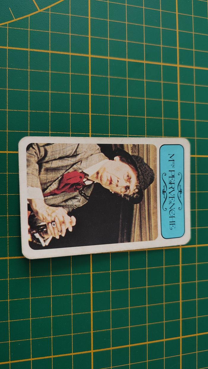 Carte Madame Pervenche en l'état Cluedo miro-meccano pièce détachée jeu de société #E26